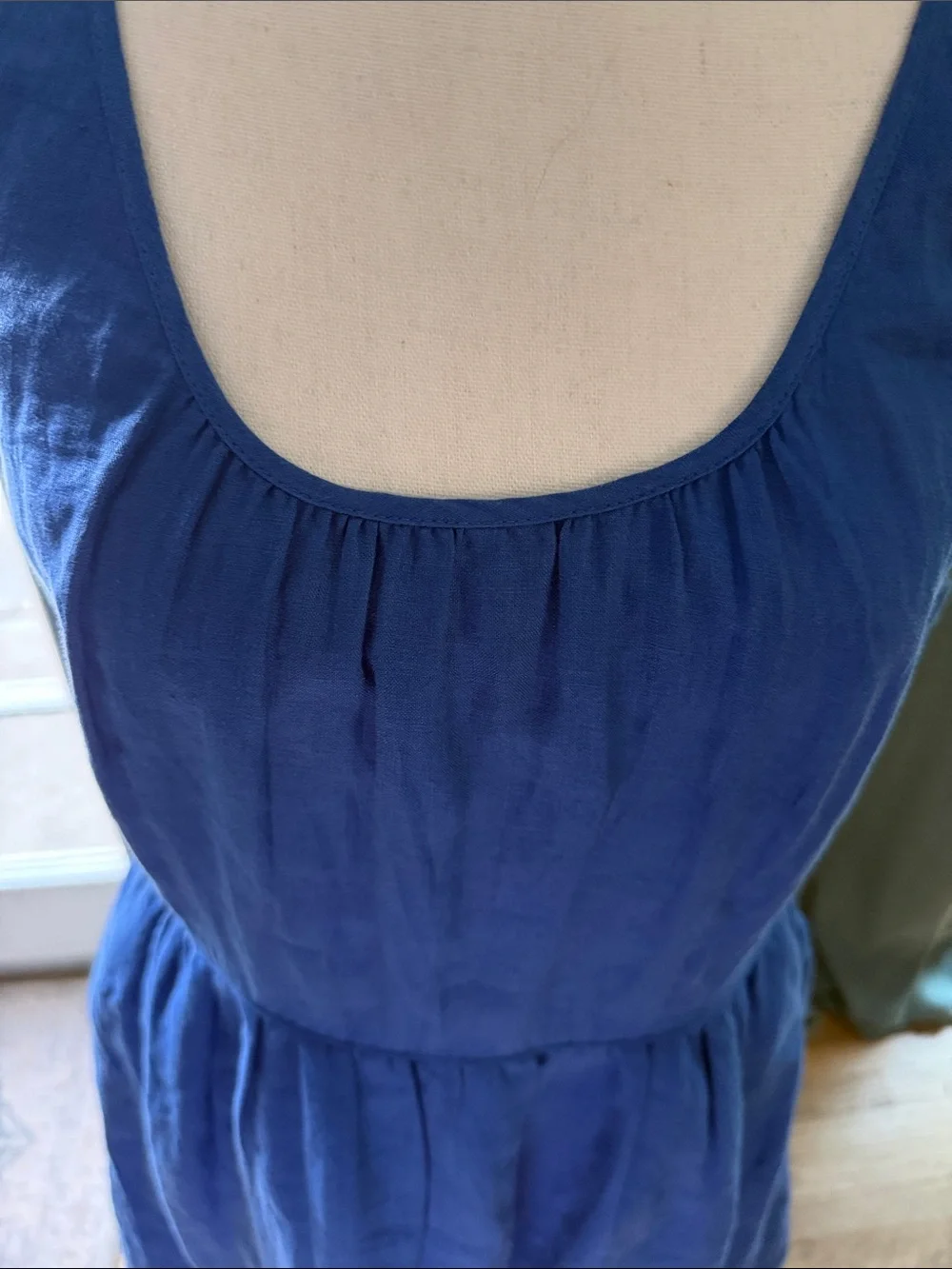 J. Crew Sleeveless Royal Blue Scoop Neck Mini Dress